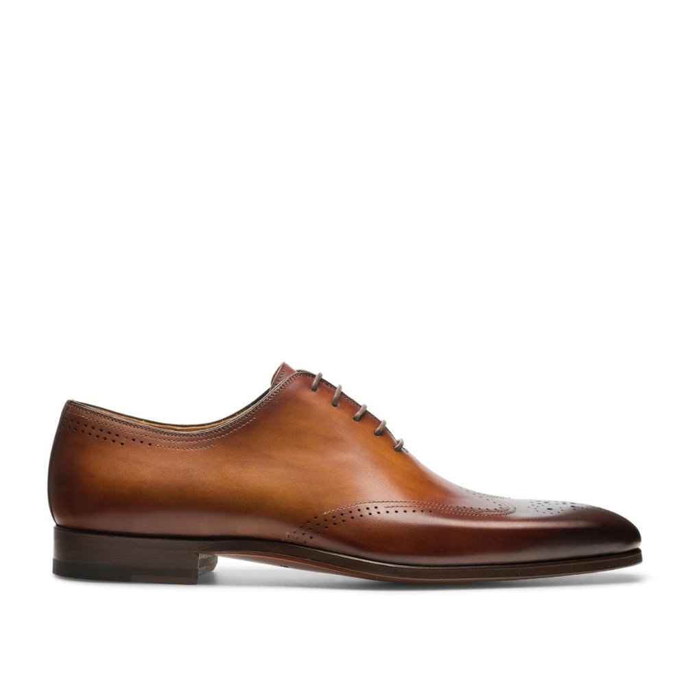 Bashwood Handmade Brown Leather Oxford Shoes For Men